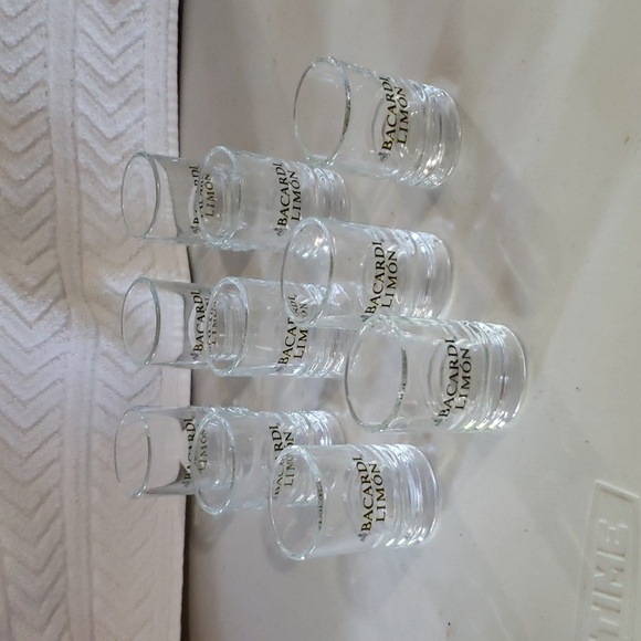BACARDL LIMON   CLEAR SHOT GLASS SET OF 12 - Picture 8 of 9